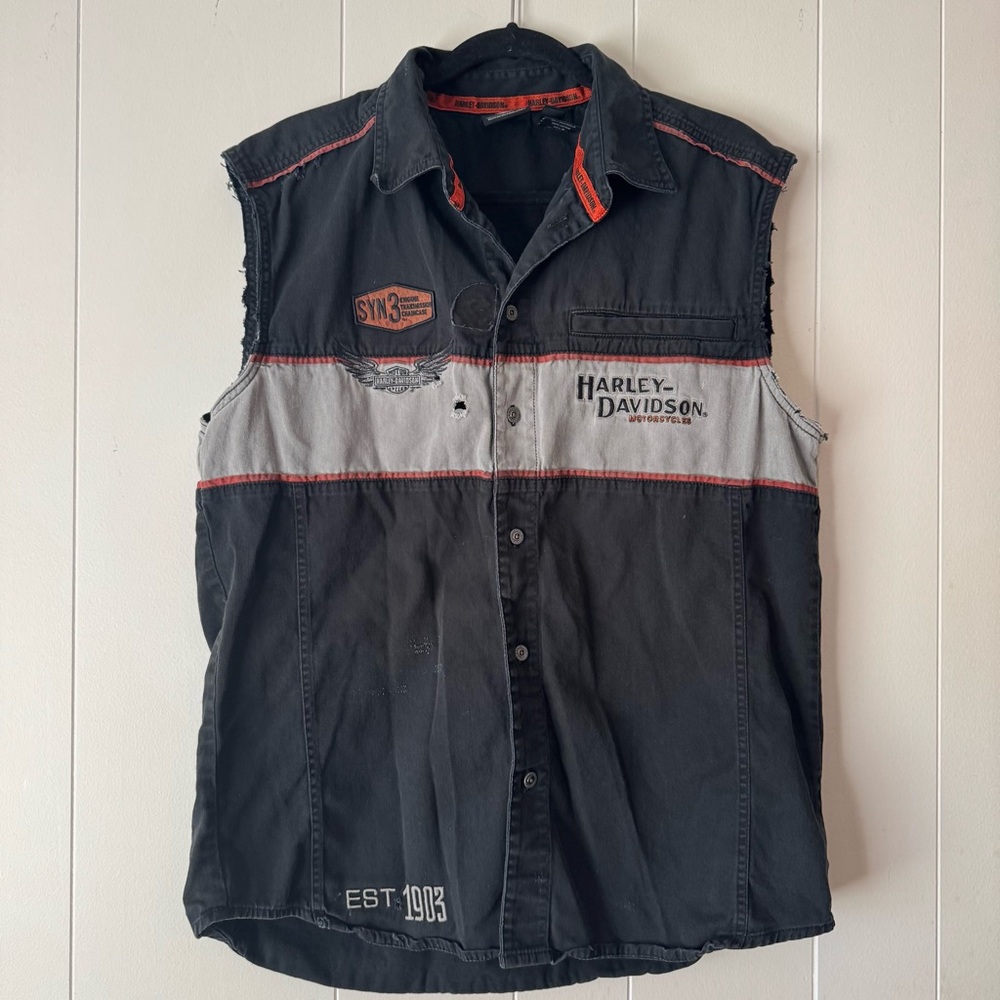 Harley-Davidson Black Sleeveless Shirt